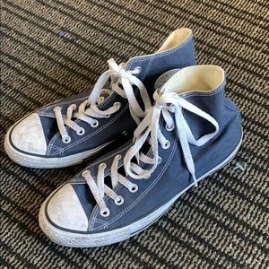 Navy Blue High Top Converse